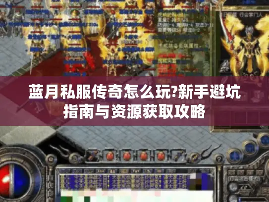 蓝月私服传奇怎么玩?新手避坑指南与资源获取攻略