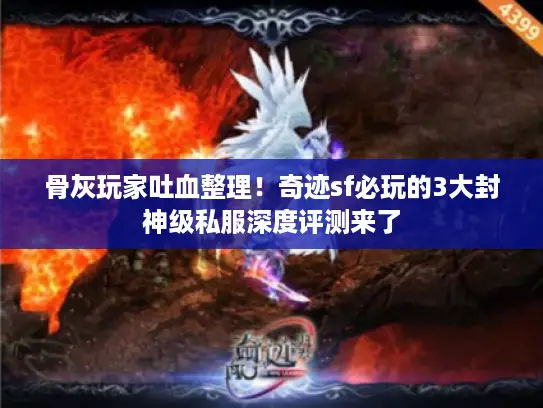 骨灰玩家吐血整理！奇迹sf必玩的3大封神级私服深度评测来了