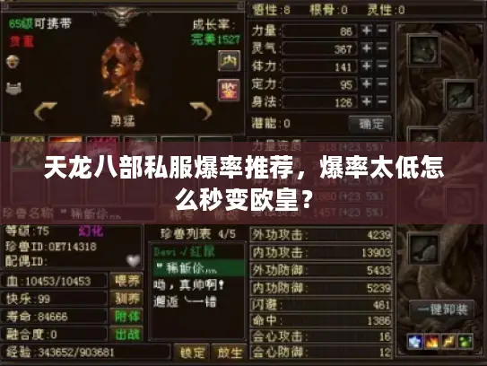 天龙八部私服爆率推荐,爆率太低怎么秒变欧皇? 天龙八部私服爆率推荐,爆率太低怎么秒变欧皇?