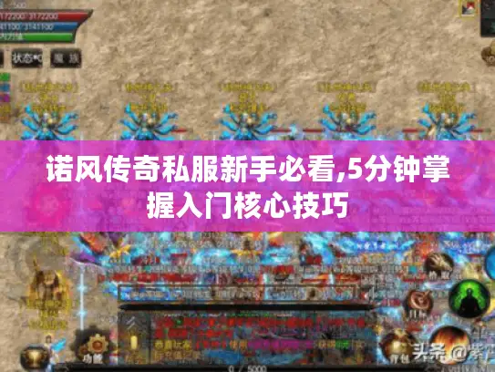 诺风传奇私服新手必看,5分钟掌握入门核心技巧