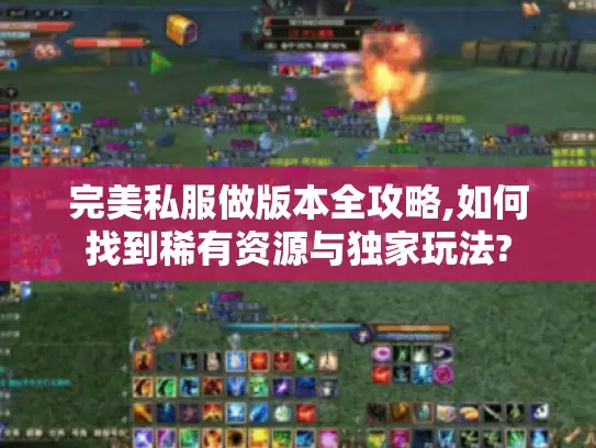 完美私服做版本全攻略,如何找到稀有资源与独家玩法? 完美私服做版本全攻略,如何找到稀有资源与独家玩法?