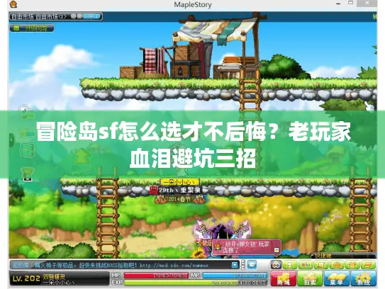 冒险岛sf怎么选才不后悔？老玩家血泪避坑三招
