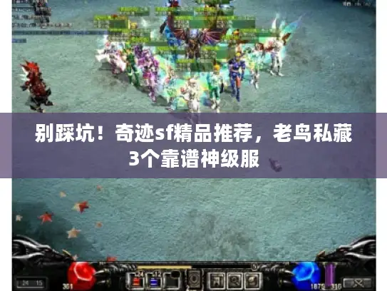 别踩坑！奇迹sf精品推荐，老鸟私藏3个靠谱神级服