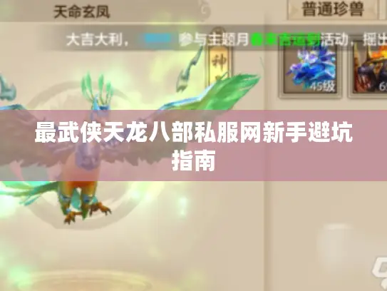 最武侠天龙八部私服网新手避坑指南 最武侠天龙八部私服网新手避坑指南