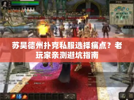 苏昊德州扑克私服选择痛点？老玩家亲测避坑指南