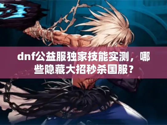 dnf公益服独家技能实测,哪些隐藏大招秒杀国服? dnf公益服独家技能实测,哪些隐藏大招秒杀国服?