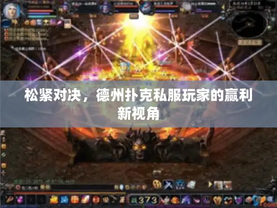 松紧对决,德州扑克私服玩家的赢利新视角 松紧对决,德州扑克私服玩家的赢利新视角