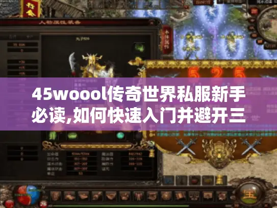 45woool传奇世界私服新手必读,如何快速入门并避开三大误区?