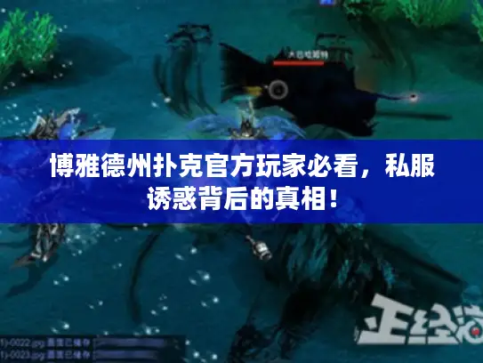 博雅德州扑克官方玩家必看,私服诱惑背后的真相! 博雅德州扑克官方玩家必看,私服诱惑背后的真相!