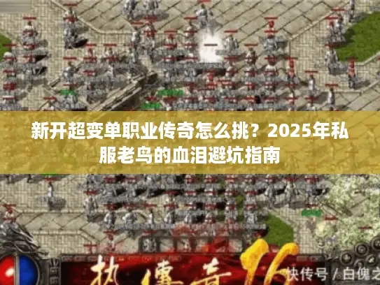 新开超变单职业传奇怎么挑？2025年私服老鸟的血泪避坑指南