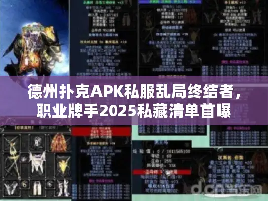 德州扑克APK私服乱局终结者,职业牌手2025私藏清单首曝 德州扑克APK私服乱局终结者,职业牌手2025私藏清单首曝