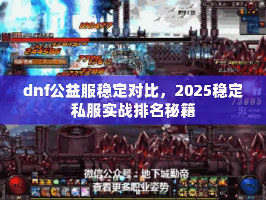 dnf公益服稳定对比，2025稳定私服实战排名秘籍