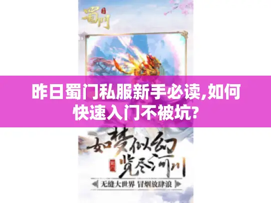 昨日蜀门私服新手必读,如何快速入门不被坑?