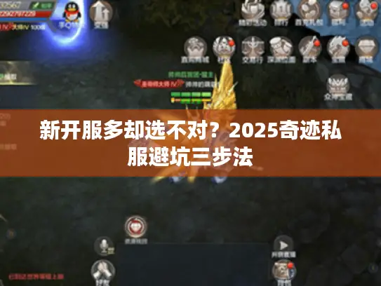 新开服多却选不对？2025奇迹私服避坑三步法