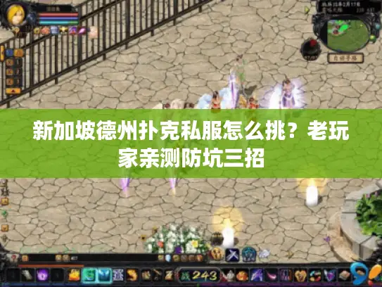 新加坡德州扑克私服怎么挑？老玩家亲测防坑三招