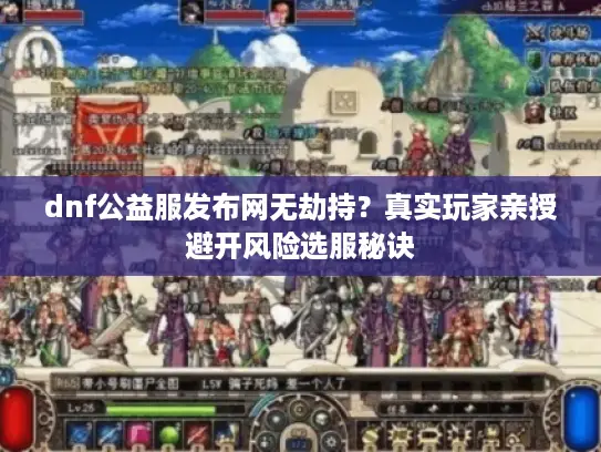 dnf公益服发布网无劫持？真实玩家亲授避开风险选服秘诀