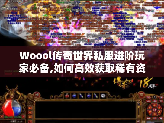 Woool传奇世界私服进阶玩家必备,如何高效获取稀有资源?