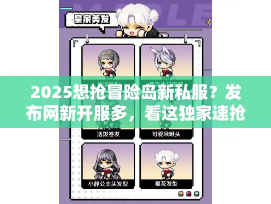 2025想抢冒险岛新私服？发布网新开服多，看这独家速抢秘笈