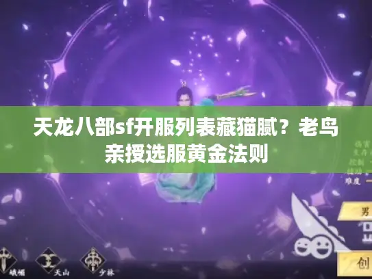 天龙八部sf开服列表藏猫腻？老鸟亲授选服黄金法则