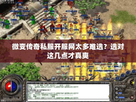微变传奇私服开服网太多难选？选对这几点才真爽