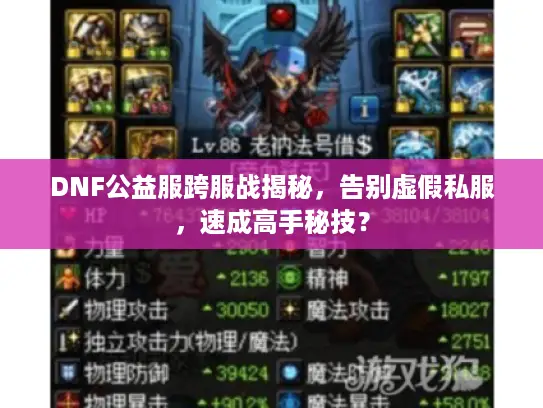 DNF公益服跨服战揭秘，告别虚假私服，速成高手秘技？