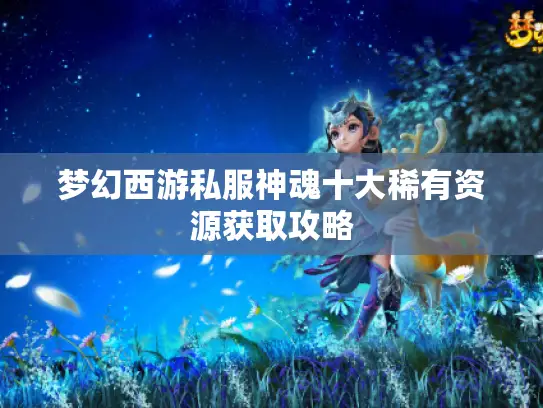 梦幻西游私服神魂十大稀有资源获取攻略