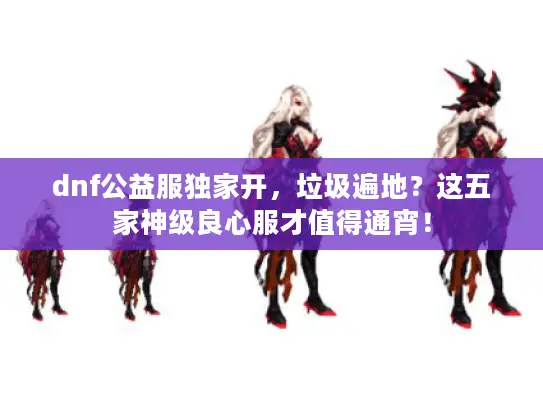 dnf公益服独家开，垃圾遍地？这五家神级良心服才值得通宵！