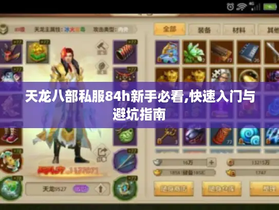 天龙八部私服84h新手必看,快速入门与避坑指南