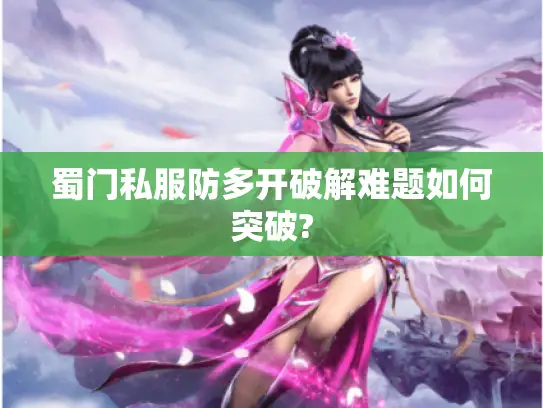 蜀门私服防多开破解难题如何突破?