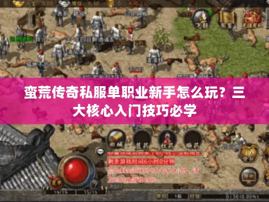 蛮荒传奇私服单职业新手怎么玩？三大核心入门技巧必学