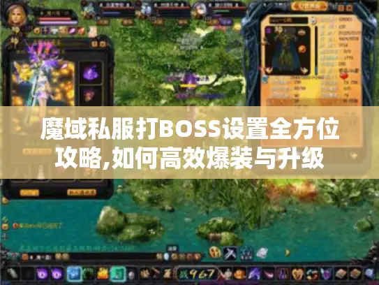 魔域私服打BOSS设置全方位攻略,如何高效爆装与升级