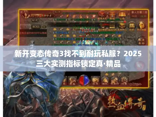 新开变态传奇3找不到耐玩私服？2025三大实测指标锁定真·精品