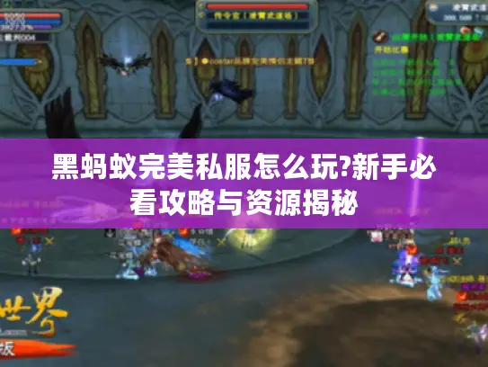 黑蚂蚁完美私服怎么玩?新手必看攻略与资源揭秘