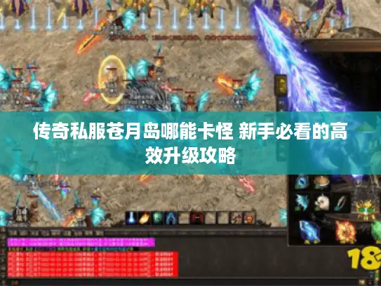 传奇私服苍月岛哪能卡怪 新手必看的高效升级攻略