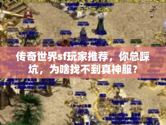 传奇世界sf玩家推荐，你总踩坑，为啥找不到真神服？