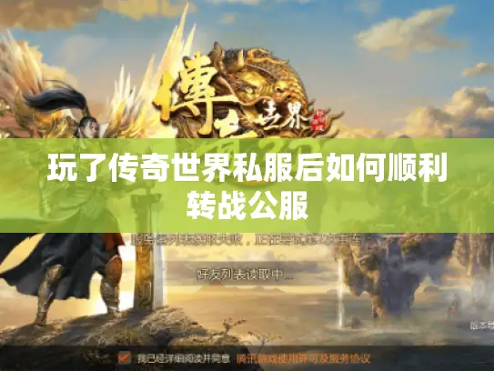 玩了传奇世界私服后如何顺利转战公服