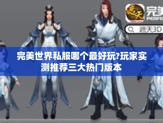 完美世界私服哪个最好玩?玩家实测推荐三大热门版本