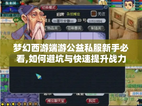 梦幻西游端游公益私服新手必看,如何避坑与快速提升战力