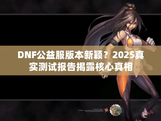 DNF公益服版本新颖？2025真实测试报告揭露核心真相
