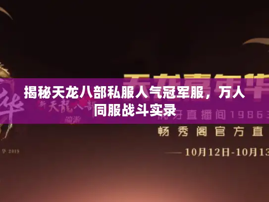 揭秘天龙八部私服人气冠军服，万人同服战斗实录