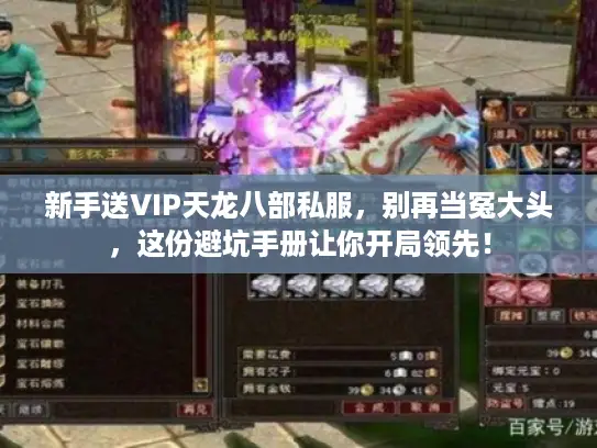 新手送VIP天龙八部私服，别再当冤大头，这份避坑手册让你开局领先！