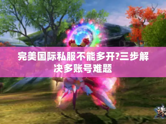 完美国际私服不能多开?三步解决多账号难题 完美国际私服不能多开?三步解决多账号难题