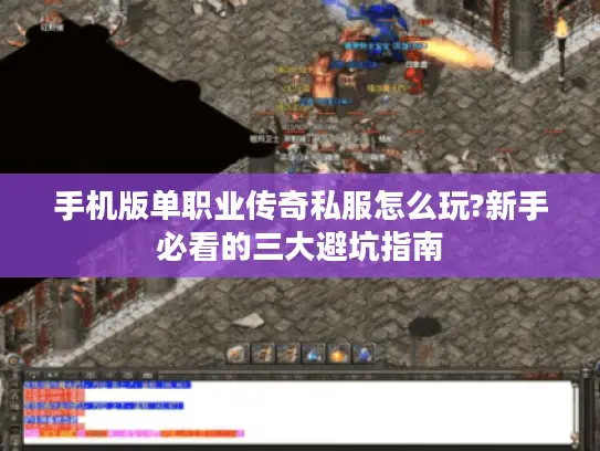 手机版单职业传奇私服怎么玩?新手必看的三大避坑指南
