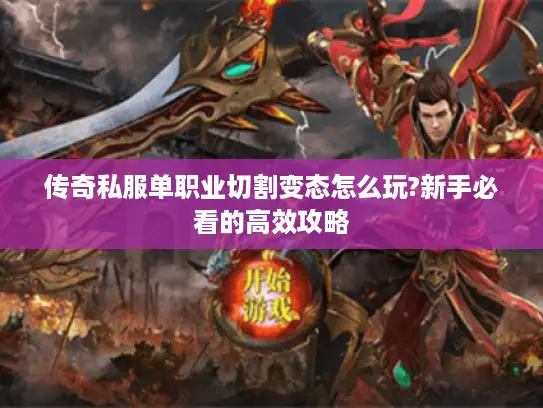 传奇私服单职业切割变态怎么玩?新手必看的高效攻略