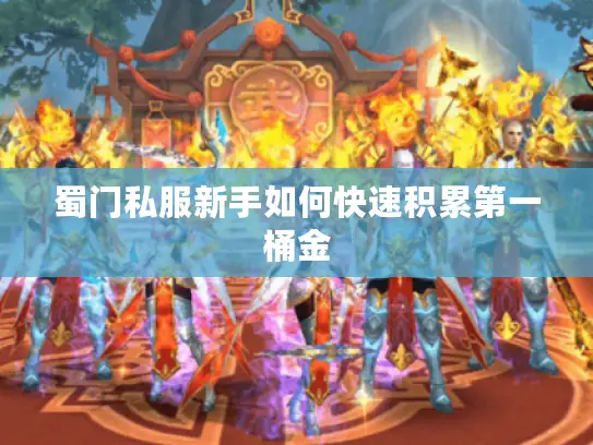 蜀门私服新手如何快速积累第一桶金 蜀门私服新手如何快速积累第一桶金