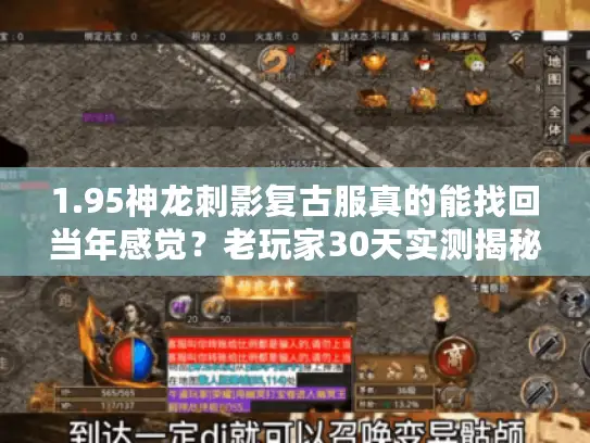 1.95神龙刺影复古服真的能找回当年感觉？老玩家30天实测揭秘真相