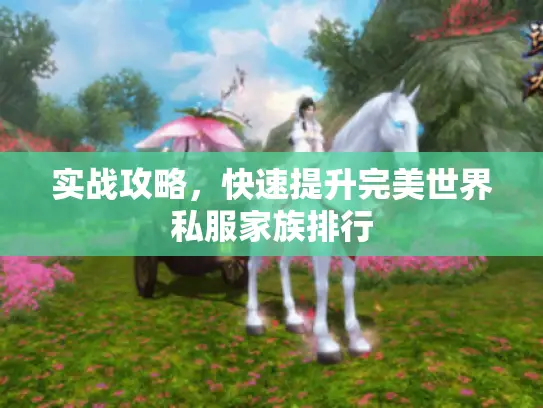实战攻略，快速提升完美世界私服家族排行