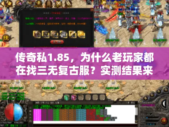 传奇私1.85，为什么老玩家都在找三无复古服？实测结果来了