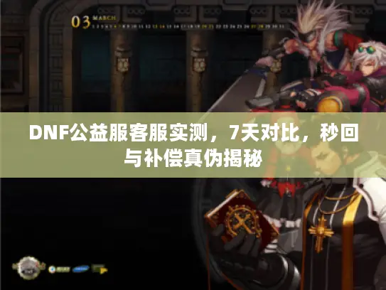 DNF公益服客服实测，7天对比，秒回与补偿真伪揭秘