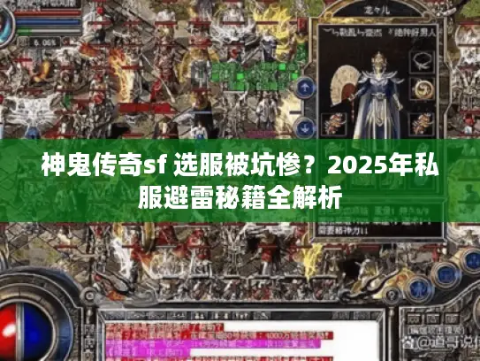 神鬼传奇sf 选服被坑惨？2025年私服避雷秘籍全解析